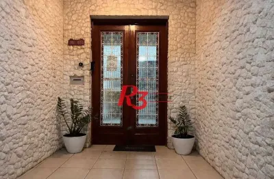 Apartamento com 3 dormitórios à venda, 117 m² por r$ 590.000,00 - gonzaga - santos/sp