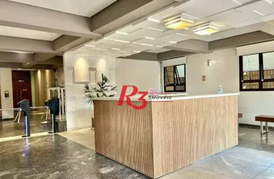 Sala, 135 m² - venda por r$ 840.000,00 ou aluguel por r$ 5.900,00/mês - gonzaga - santos/sp