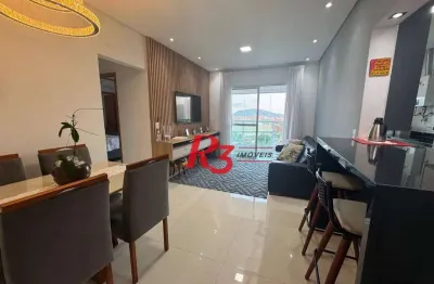 Apartamento à venda, 73 m² por r$ 850.000,00 - ponta da praia - santos/sp