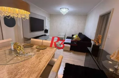 Apartamento com 2 dormitórios à venda, 98 m² por r$ 999.000,00 - ponta da praia - santos/sp