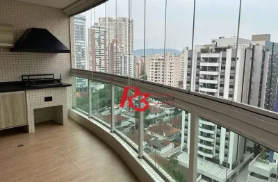 Apartamento com 3 quartos à venda, 124 m² por r$ 1.700.000 - boqueirão - santos/sp