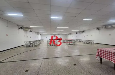 Salão para alugar, 750 m² por r$ 18.000,00/mês - campo grande - santos/sp