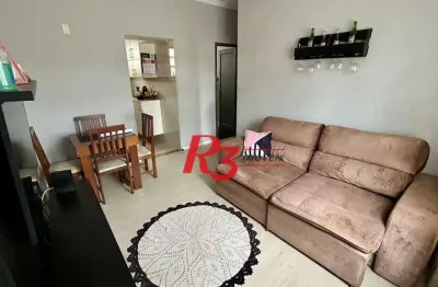 Apartamento com 2 dormitórios à venda, 57 m² por r$ 315.000,00 - aparecida - santos/sp