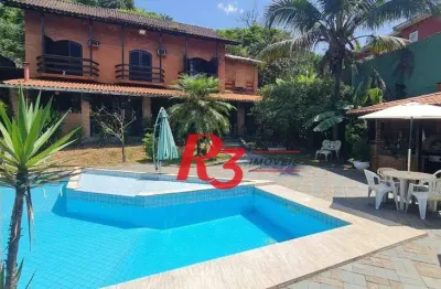 Casa com 4 dormitórios à venda, 360 m² por r$ 2.250.000,00 - morro de nova cintra - santos/sp