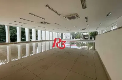 Loja para alugar, 399 m² por r$ 29.252,95/mês - vila mathias - santos/sp