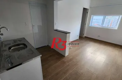 Studio à venda, 39 m² por r$ 395.000,00 - gonzaga - santos/sp