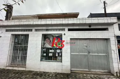 Sobrado para alugar, 160 m² por r$ 15.000,00/mês - vila matias - santos/sp