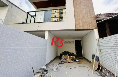 Casa com 2 dormitórios à venda, 110 m² por r$ 980.000,00 - embaré - santos/sp