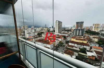 Sala à venda, 68 m² por r$ 580.000,00 - encruzilhada - santos/sp