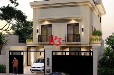 Sobrado triplex à venda/lançamento no boqueirão - santos/sp