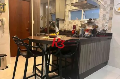 Apartamento com 3 dormitórios à venda, 120 m² por r$ 739.000,00 - gonzaga - santos/sp