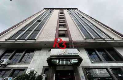 Sala à venda, 43 m² por r$ 355.000,00 - embaré - santos/sp