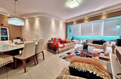 Apartamento à venda, 187 m² por r$ 1.350.000,00 - gonzaga - santos/sp