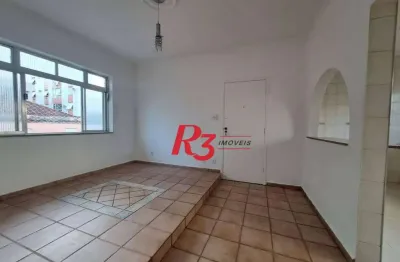 Apartamento com 2 dormitórios à venda, 60 m² por r$ 399.000,00 - pompéia - santos/sp