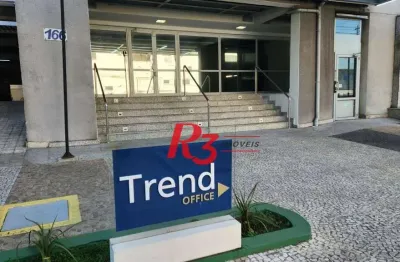 Sala à venda, 42 m² por r$ 280.000,00 - vila matias - santos/sp