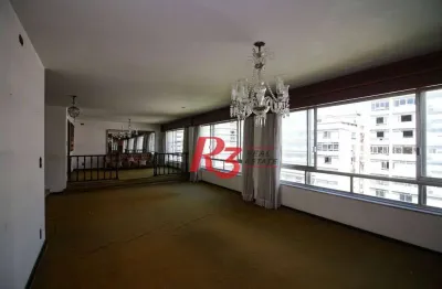 Apartamento com 4 dormitórios à venda, 312 m² por r$ 2.800.000,00 - boqueirão - santos/sp