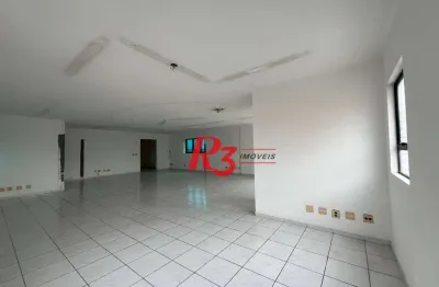 Sala para alugar, 121 m² por r$ 5.000,00 - vila matias - santos/sp