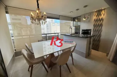 Apartamento com 3 dormitórios à venda, 111 m² por r$ 1.200.000,00 - ponta da praia - santos/sp