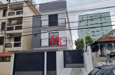 Village com 2 dormitórios à venda, 90 m² por r$ 620.000,00 - campo grande - santos/sp