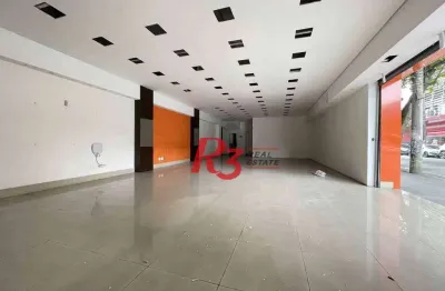 Loja para alugar, 100 m² por r$ 11.808,00/mês - vila matias - santos/sp