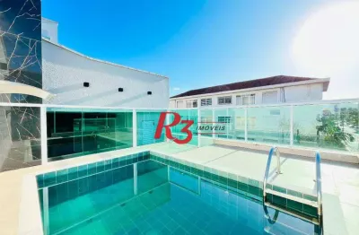 Casa com 3 dormitórios à venda, 176 m² por r$ 1.200.000,00 - boqueirão - santos/sp