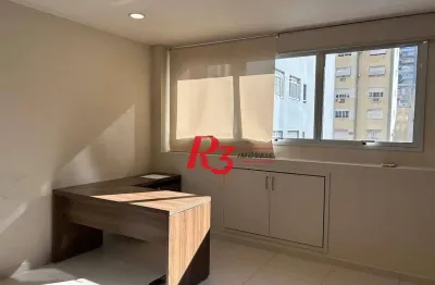 Sala para alugar, 38 m² por r$ 3.716,24/mês - gonzaga - santos/sp