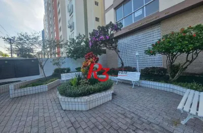 Apartamento com 3 dormitórios para alugar, 104 m² por R$ 4.500,00/mês - Embaré - Santos/SP