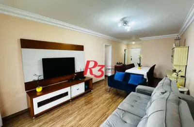 Apartamento com 3 dormitórios à venda, 112 m² por r$ 700.000,00 - embaré - santos/sp