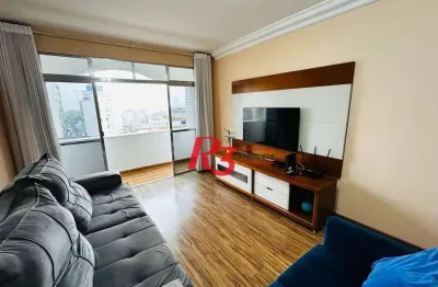 Apartamento com 3 dormitórios à venda, 112 m² por r$ 700.000,00 - embaré - santos/sp