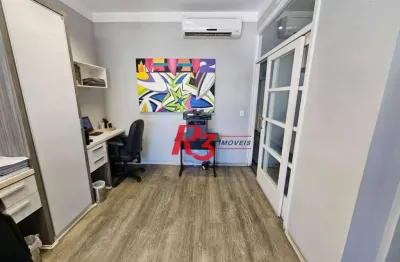 Andar corporativo à venda, 306 m² por r$ 1.300.000,00 - vila matias - santos/sp