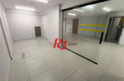 Sala comercial com 1 sala para alugar na Avenida Senador Pinheiro Machado, 30, Marapé, Santos