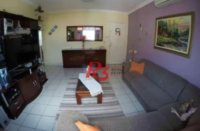 Apartamento com 2 dormitórios à venda, 107 m² por r$ 382.000,00 - macuco - santos/sp