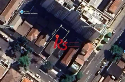 Terreno à venda, 224 m² por r$ 750.000,00 - aparecida - santos/sp