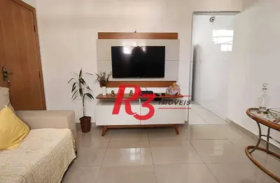 Apartamento com 1 dormitório à venda, 74 m² por r$ 370.000,00 - embaré - santos/sp