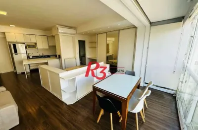 Apartamento para alugar, 50 m² por r$ 5.000,00/mês - pompéia - santos/sp
