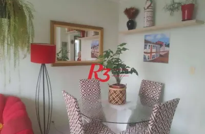 Apartamento com 2 dormitórios à venda, 90 m² por r$ 745.000,00 - gonzaga - santos/sp