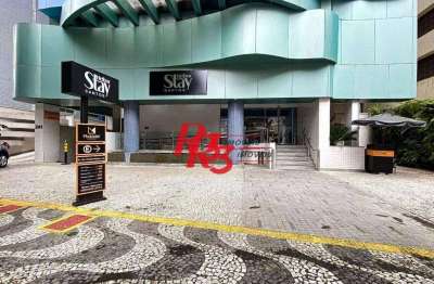 Flat com 1 dormitório à venda, 25 m² por r$ 330.000,00 - gonzaga - santos/sp