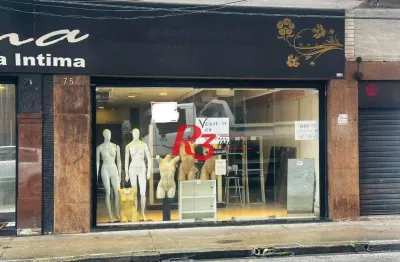 Loja para alugar, 100 m² por r$ 3.000,00/mês - centro - santos/sp