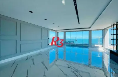 Penthouse com 3 dormitórios, 330 m² - venda por r$ 4.300.000,00 ou aluguel por r$ 18.000,00/mês - embaré - santos/sp