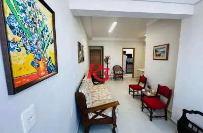 Apartamento com 2 dormitórios à venda, 72 m² por r$ 960.000,00 - boqueirão - santos/sp