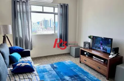 Apartamento com 2 dormitórios à venda, 62 m² por r$ 490.000,00 - aparecida - santos/sp