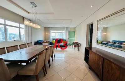 Apartamento com 3 dormitórios à venda, 138 m² por R$ 1.350.000 - Boqueirão - Santos/SP