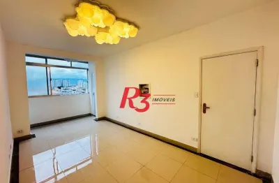 Sala para alugar, 120 m² por r$ 6.000,00/mês - boqueirão - santos/sp