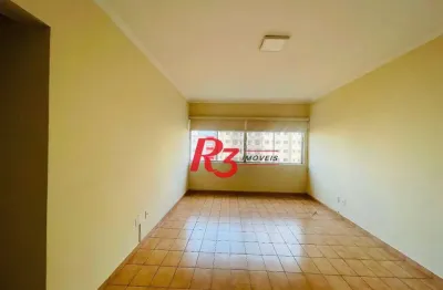 Apartamento com 2 dormitórios para alugar, 95 m² por r$ 3.650,00/mês - embaré - santos/sp