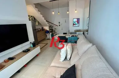 Apartamento no loft santos com 2 dormitórios à venda, 83 m² por r$ 800.000 - gonzaga - santos/sp