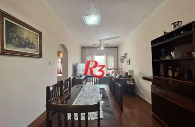 Apartamento com 2 dormitórios à venda, 98 m² por r$ 540.000,00 - marapé - santos/sp