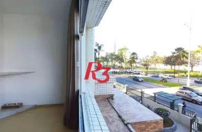 Apartamento com 1 dormitório para alugar, 78 m² por r$ 4.000,00/mês - boqueirão - santos/sp