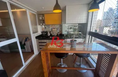 Apartamento à venda, 98 m² por r$ 1.300.000,00 - gonzaga - santos/sp