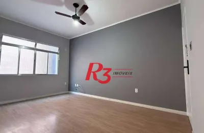Apartamento com 2 dormitórios para alugar, 75 m² por r$ 3.500,00/mês - boqueirão - santos/sp
