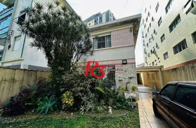 Sobrado à venda, 260 m² por r$ 2.300.000,00 - embaré - santos/sp